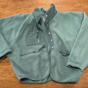 FP Movement by Free People Green Fleece Jacket